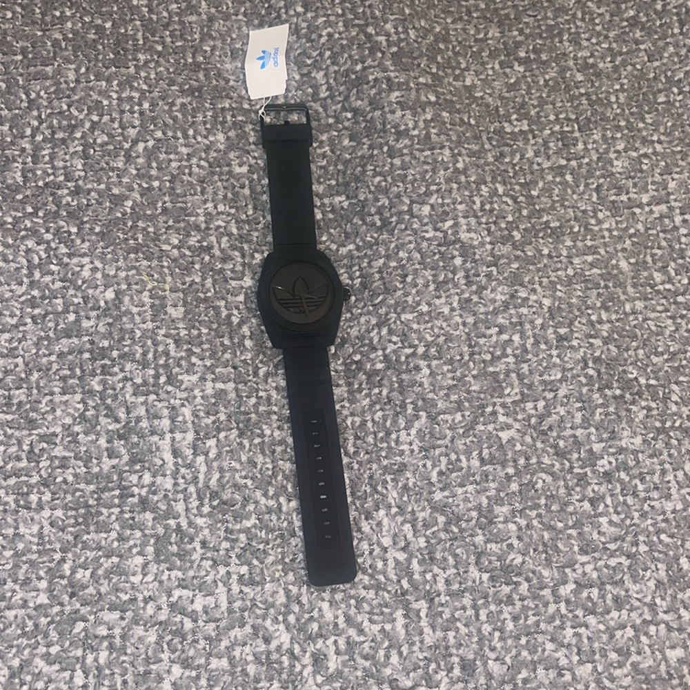 adidas Black Silicone Strap Watch